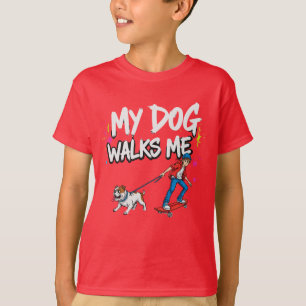 Vem Bestämmer Eg. – Min Hund Går Mig T Shirt