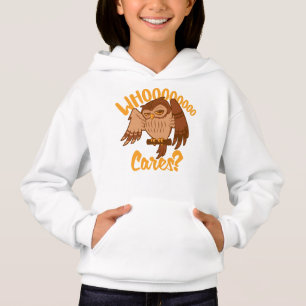 Vem Cares Funny Carefree Tecknad Uggla Teckning T Shirt