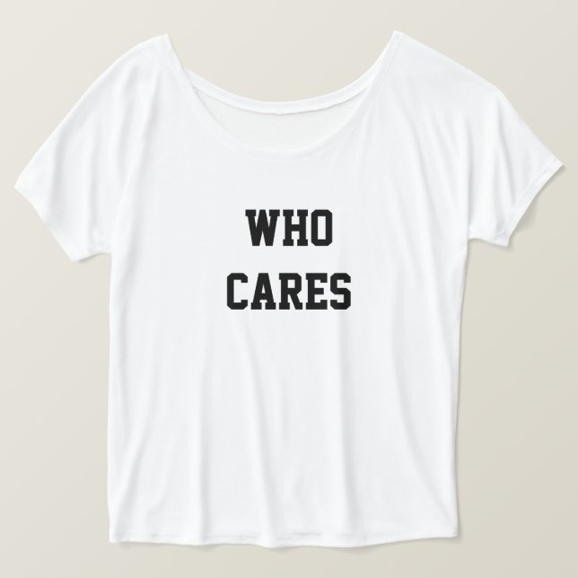 Vem Cares Tee Shirt (Design framsida)