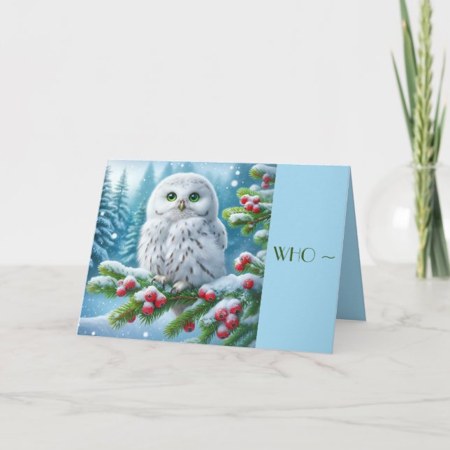 VEM? CHRISTMAS-KORT FÖR ALLA TACK KORT (Framsida)