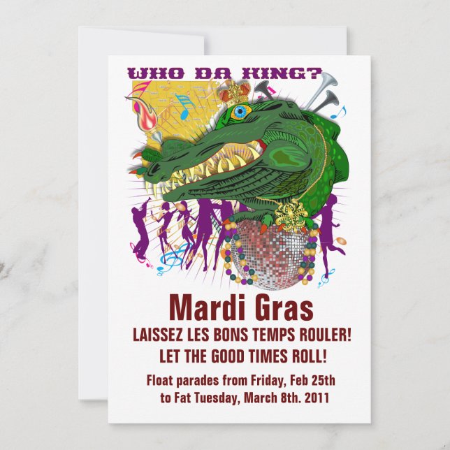 Vem Da Mardi Gras Kung (Framsida)