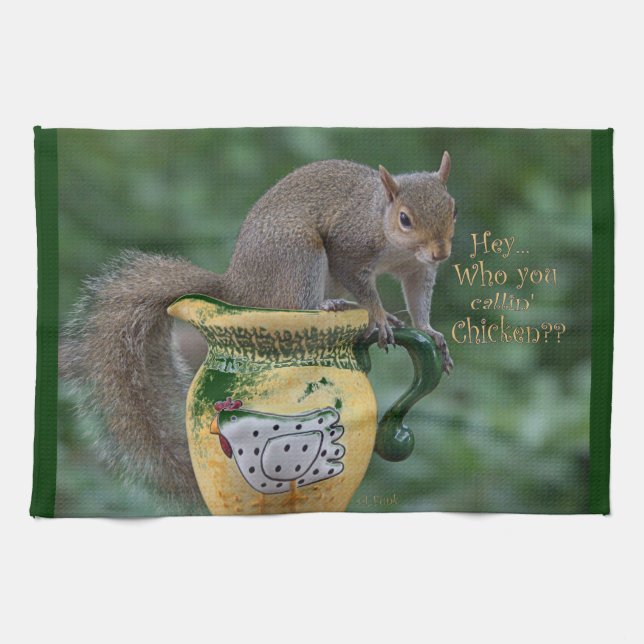 Vem dig Callin höna Kökshandduk (Horisontell)