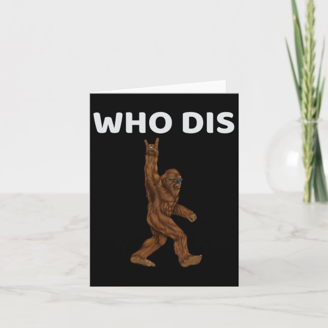 Vem Dis Bigfoot Manar - Roligt Sasquatch Manar Kort (Framsida)