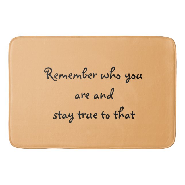 Vem du är badrumsmatta (Framsidan)