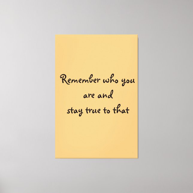 Vem du är Kanvastryck? Canvastryck (Framsida)