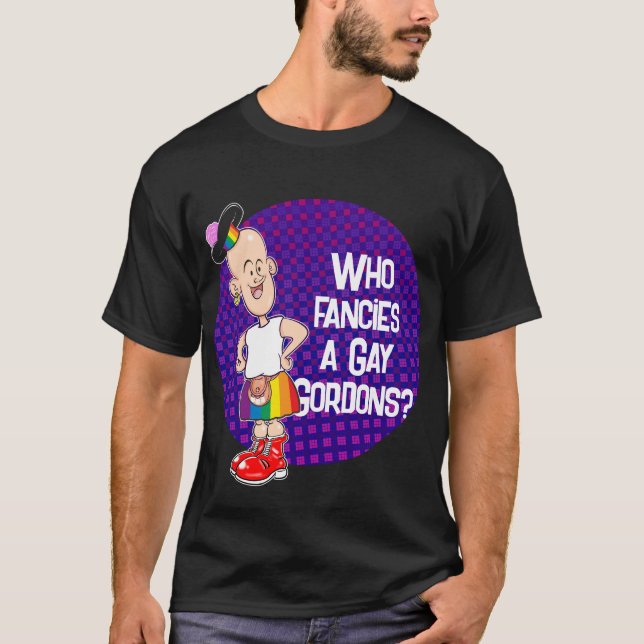 Vem Finare en Gay Gordons? T Shirt (Framsida)