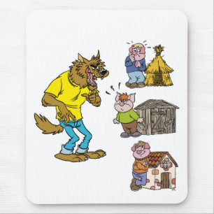 Vem fruktar Big Bully-Vargen? Mousepad Musmatta
