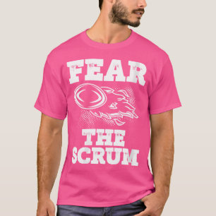 Vem fruktar Scrum Rugby Player Rugby? T Shirt