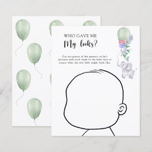 Vem gav mig min skönhet baby shower-lek