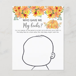 Vem gav mig mitt utseende baby shower spel