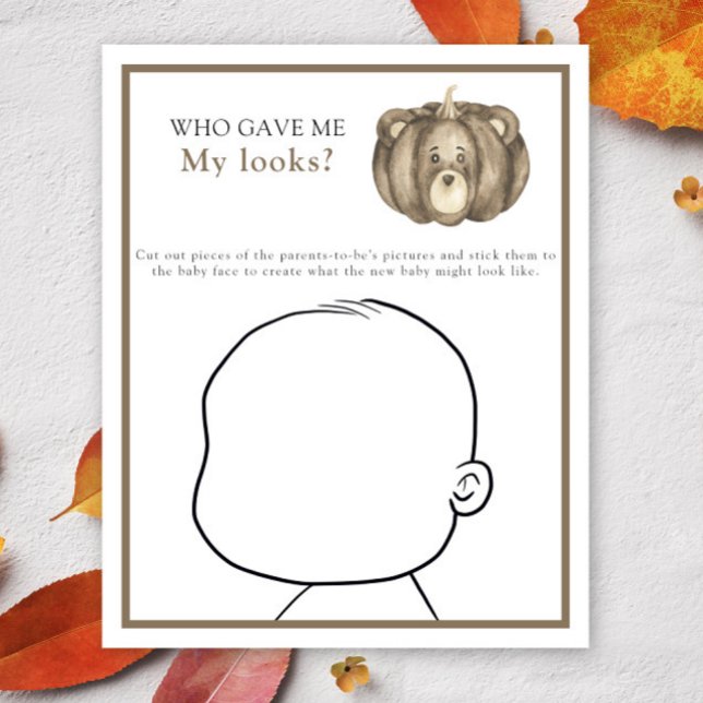 Vem gav mig mitt utseende, babyduschspel (Skapare uppladdad)