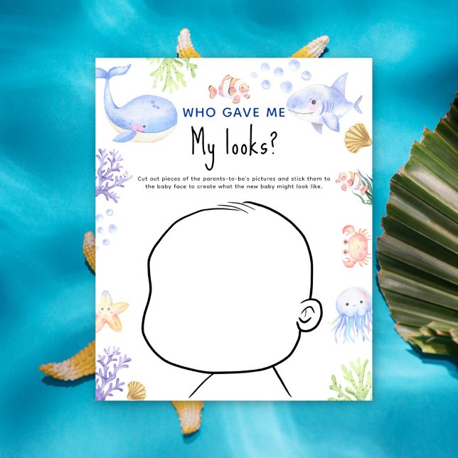Vem gav mig mitt utseende? Havsbabyduschspel (Skapare uppladdad)