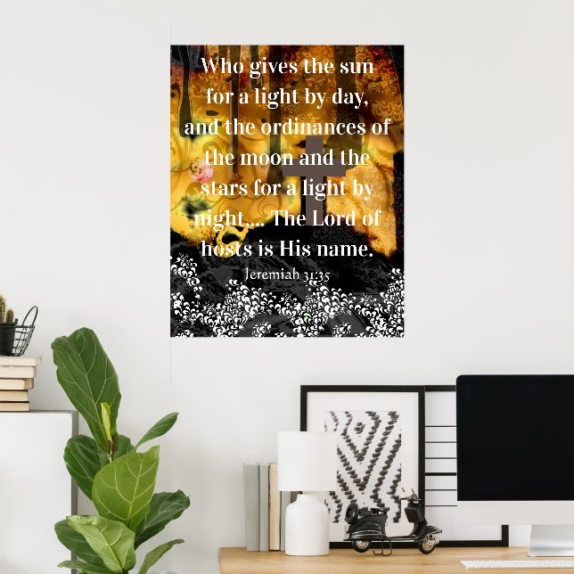 Vem ger solen till ljus om dagen poster (Hemmakontoret)