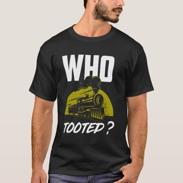 Vem gick till Tåg Railroad? T Shirt (Framsida)