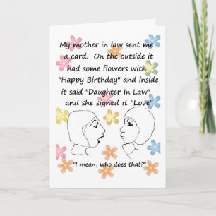 Vem gör det? - Dotter i födelsedagskort Kort