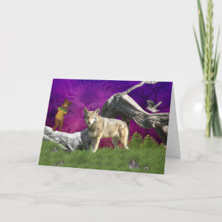 Vem håller ögonen på vem horisontalhälsningkortet kort