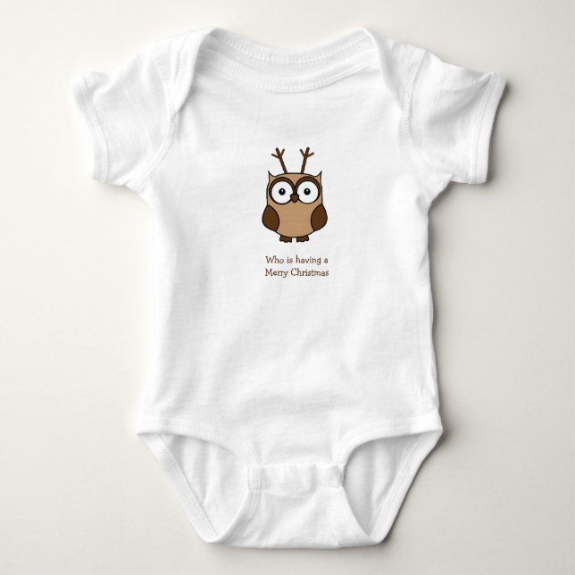 Vem har en God jul Rener Uggla? T Shirt (Framsida)