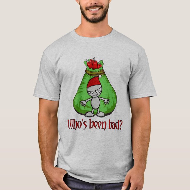 Vem har varit dåligajulskjortan t shirt (Framsida)