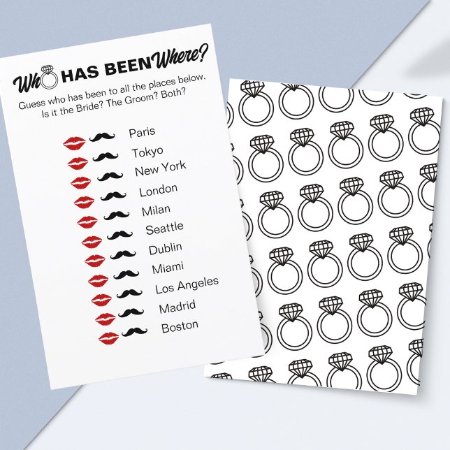 Vem har varit där? Möhippa Travel Game (Unique Wedding Icebreaker – Who Has Traveled the Most?)