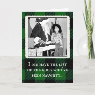 "Vem har varit Naughty" Vintage Pets Julkort Tack Kort