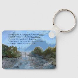 Vem jag i dag är inspirerande nyckelring