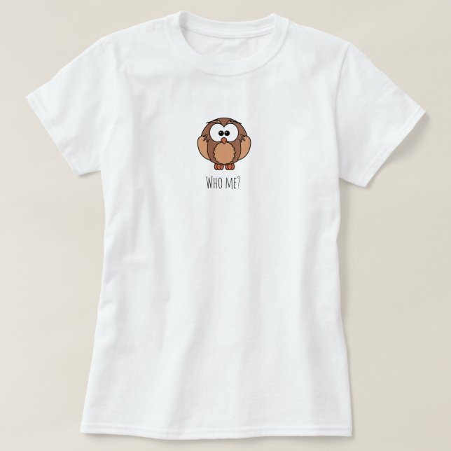 Vem Jag Uggl T-Shirt (Design framsida)