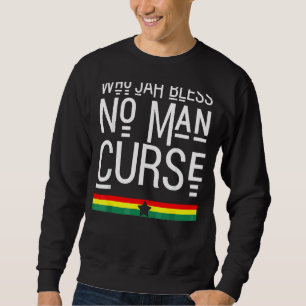 Vem Jah Bless No Man Curse Rasta Reggae 1 Lång Ärmad Tröja