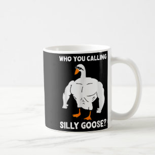 Vem kallar du dumma gås Roligt gym-meme  Kaffemugg
