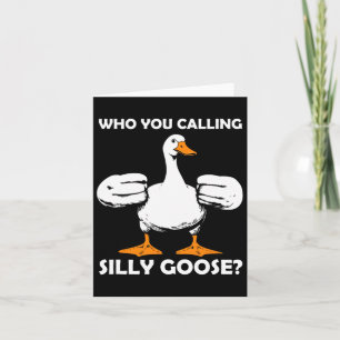 Vem kallar Fåniget Goose Funny Gym Meme Bodybui? Kort