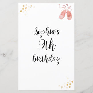 Vem känner Birthday Girl Best Game - Ballerina?