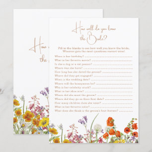 Vem känner Bride Möhippa Boho Wildblommor? Inbjudningar