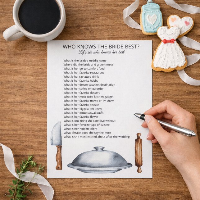 Vem Känner Bruden Bäst Anteckningsblock (Skapare uppladdad)