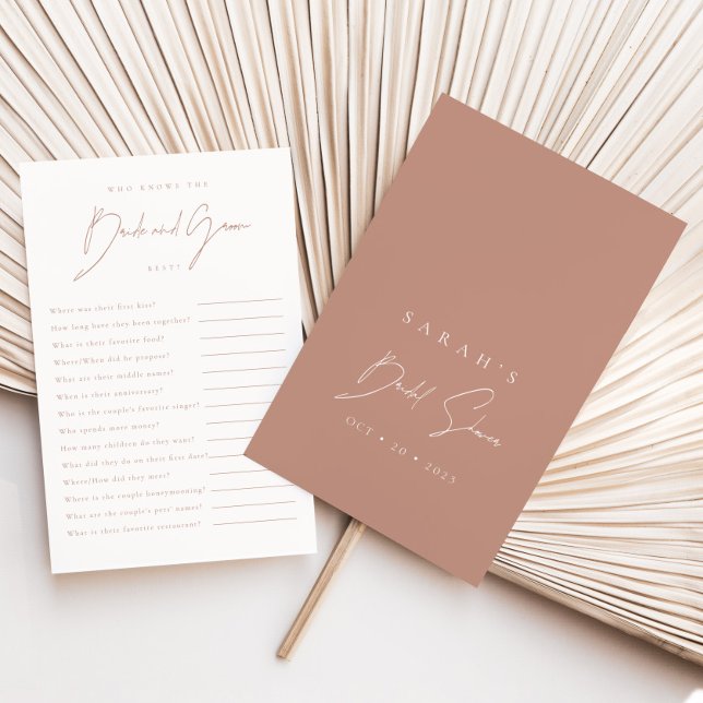 Vem känner bruden och brudgummen bäst Bröllopsdusc (Skapare uppladdad)