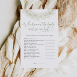 Vem Känner Bruden Och Brudgummen Bäst Bröllopsspel Flygblad