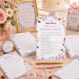 Vem Känner Mamma Bäst? Baby Shower-spel