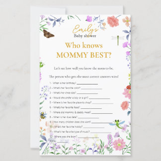 Vem Känner Mamma Bäst? Baby Shower-spel