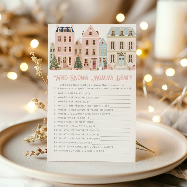 Vem känner mamman bäst Christmas Village-spel (Skapare uppladdad)