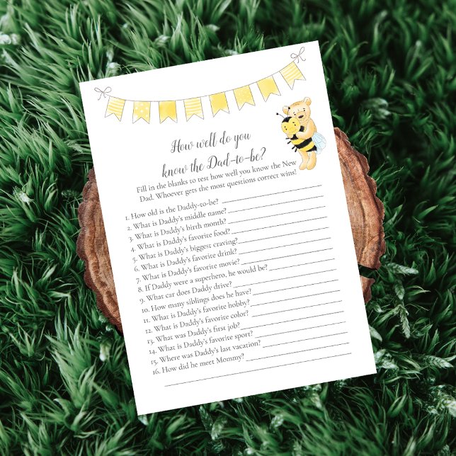 Vem känner pappa till Nalle-kort för att bli spelp Program (Skapare uppladdad)