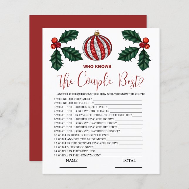 Vem känner par bästa Vinter-Möhippan (Fram/baksida)