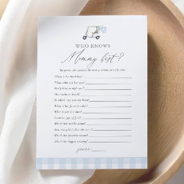 Vem känner till bästa Golf Baby Shower-spel för Ma Inbjudningar