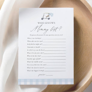 Vem känner till bästa Golf Baby Shower-spel för Ma Inbjudningar
