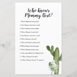 Vem känner till Blommigten Bästa spel Cactus för M