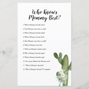 Vem känner till Blommigten Bästa spel Cactus för M