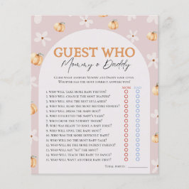 Vem känner till "Fall Pumpkin & Daisy Baby Shower-