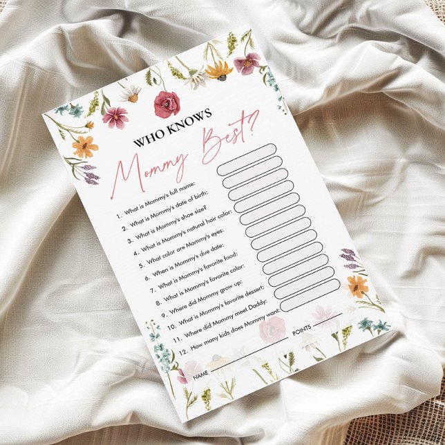 Vem känner till Mamma bäst | Barnstödsspel (Skapare uppladdad)
