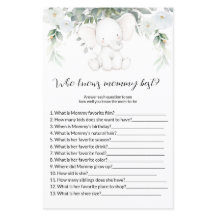 Vem känner till mamma best Baby Shower Games?