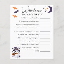 Vem känner till Mamma Best Halloween Baby Shower-s