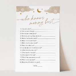 Vem känner till Mamma Best Twinkle Star Baby Showe