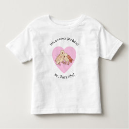 Vem Kärlek dig Baby? Uggla Valentine Baby Shower T Shirt