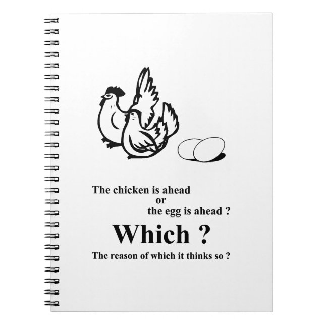 Vem kom först? anteckningsbok (Framsidan)